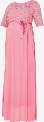 MAMALICIOUS Вечернее платье 'Mivana' в Ярко-розовый: спереди