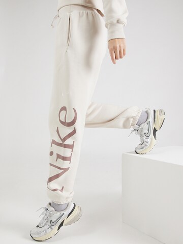 Nike Sportswear Tapered Trousers 'Phoenix' in Beige