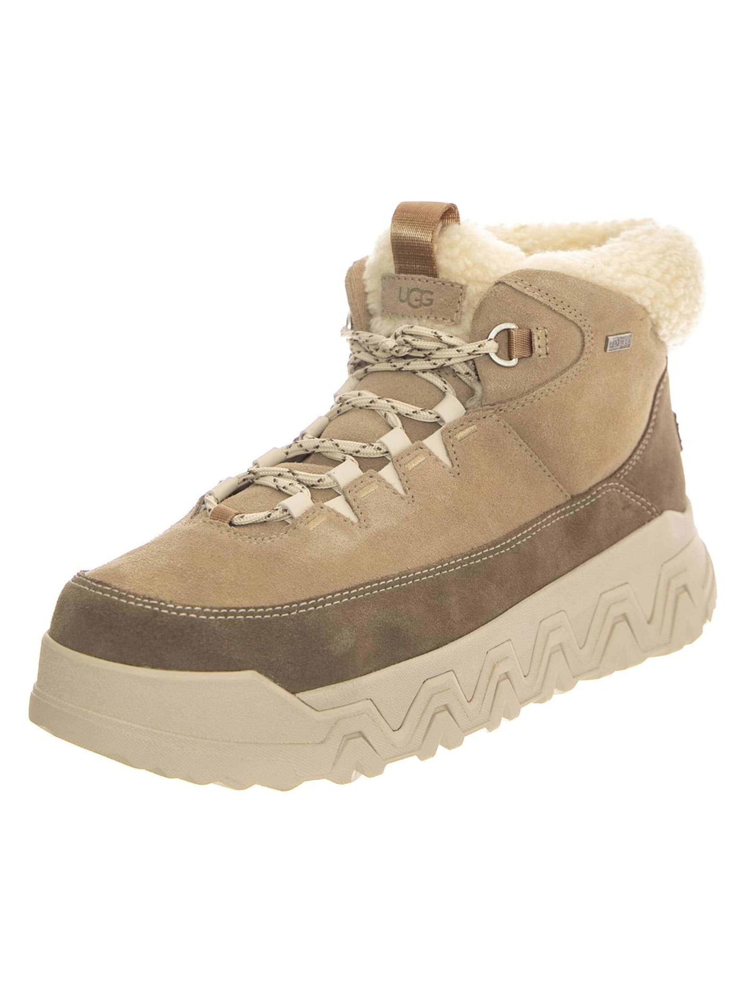 Bottes 'W Terretrail Cozy Lace Sand' UGG en beige : devant