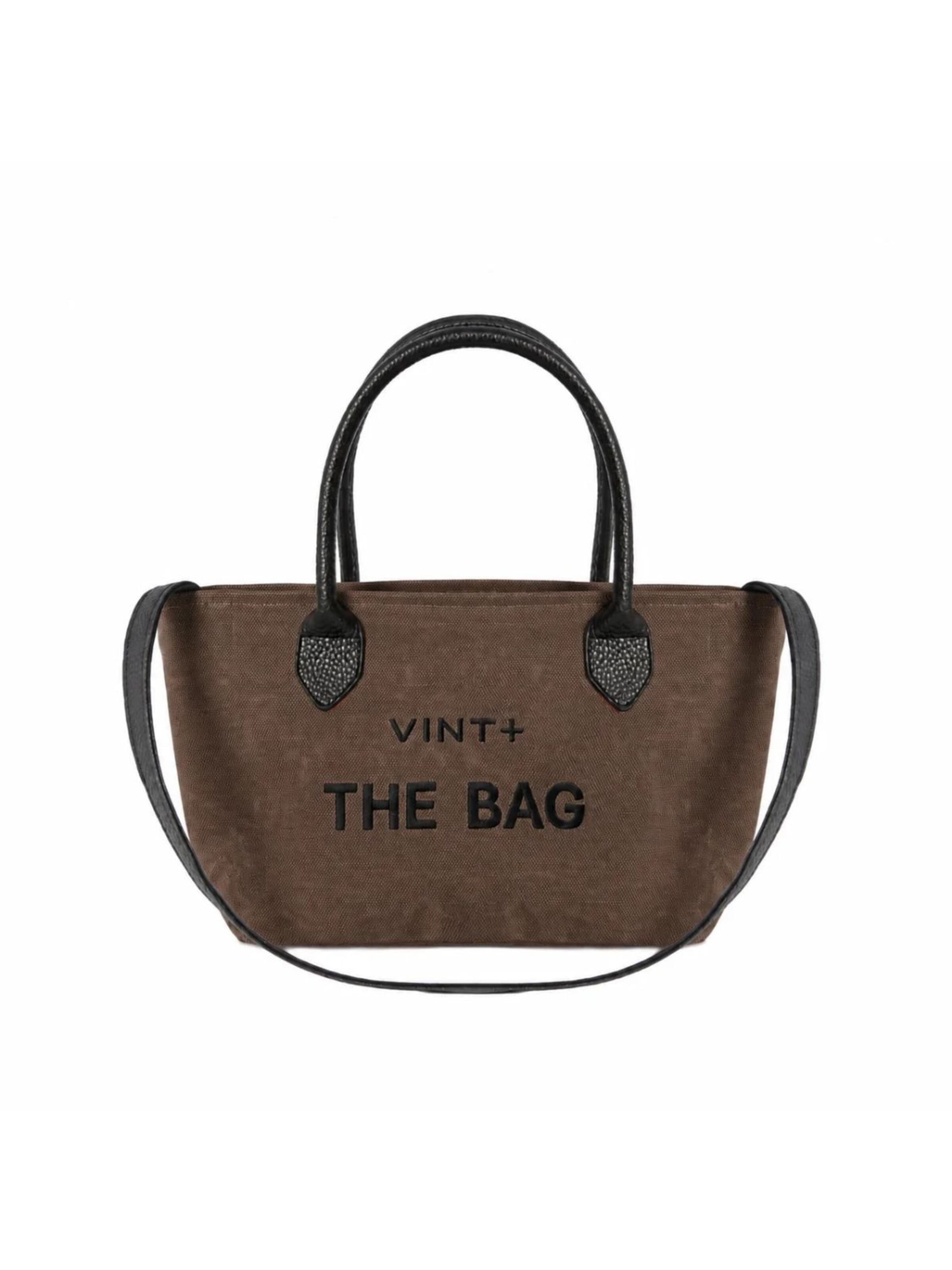 VINT+ Handbag 'Fine Bag Small' in Brown: front