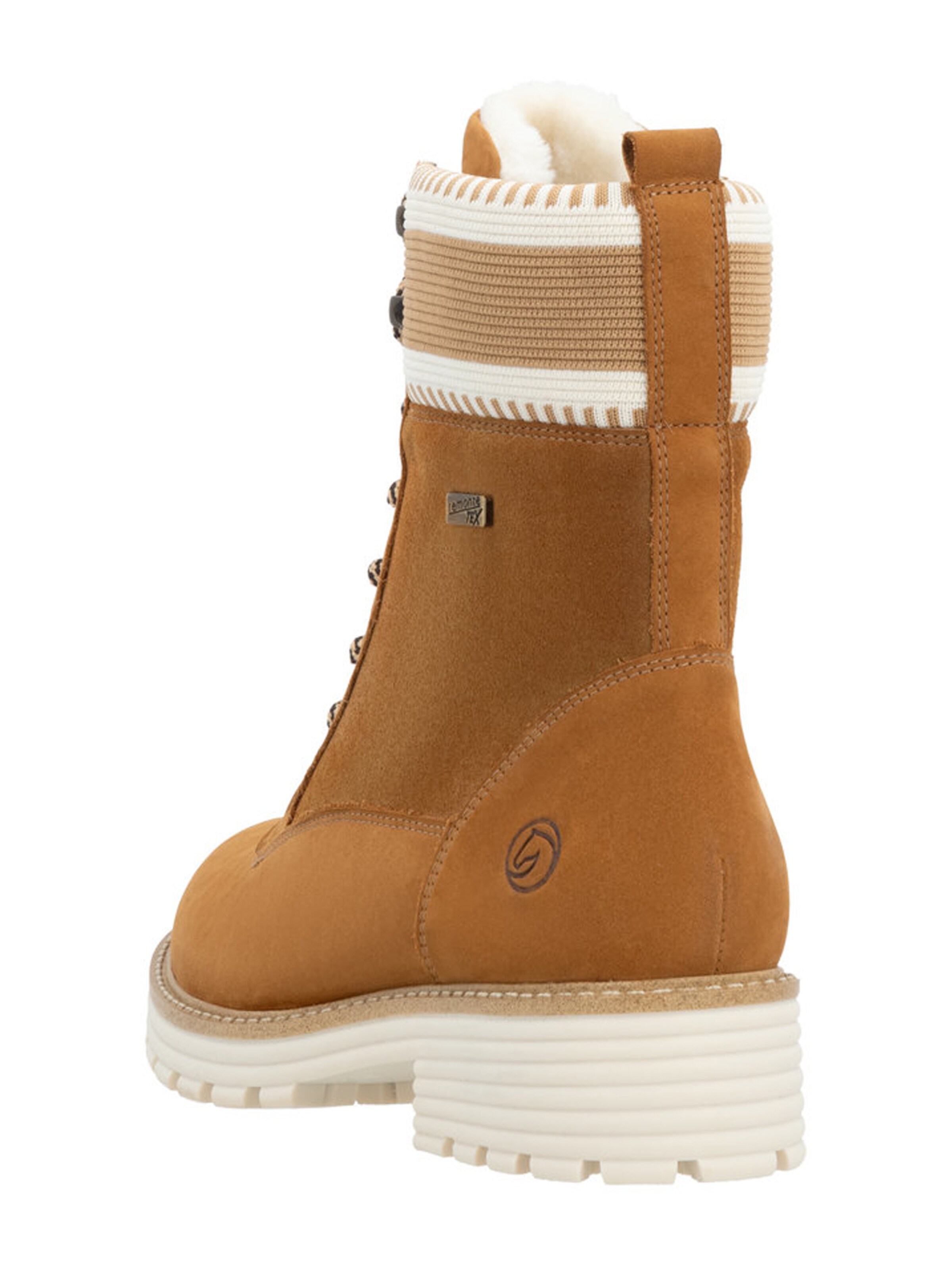 REMONTE Šněrovací kozačky – hnědá