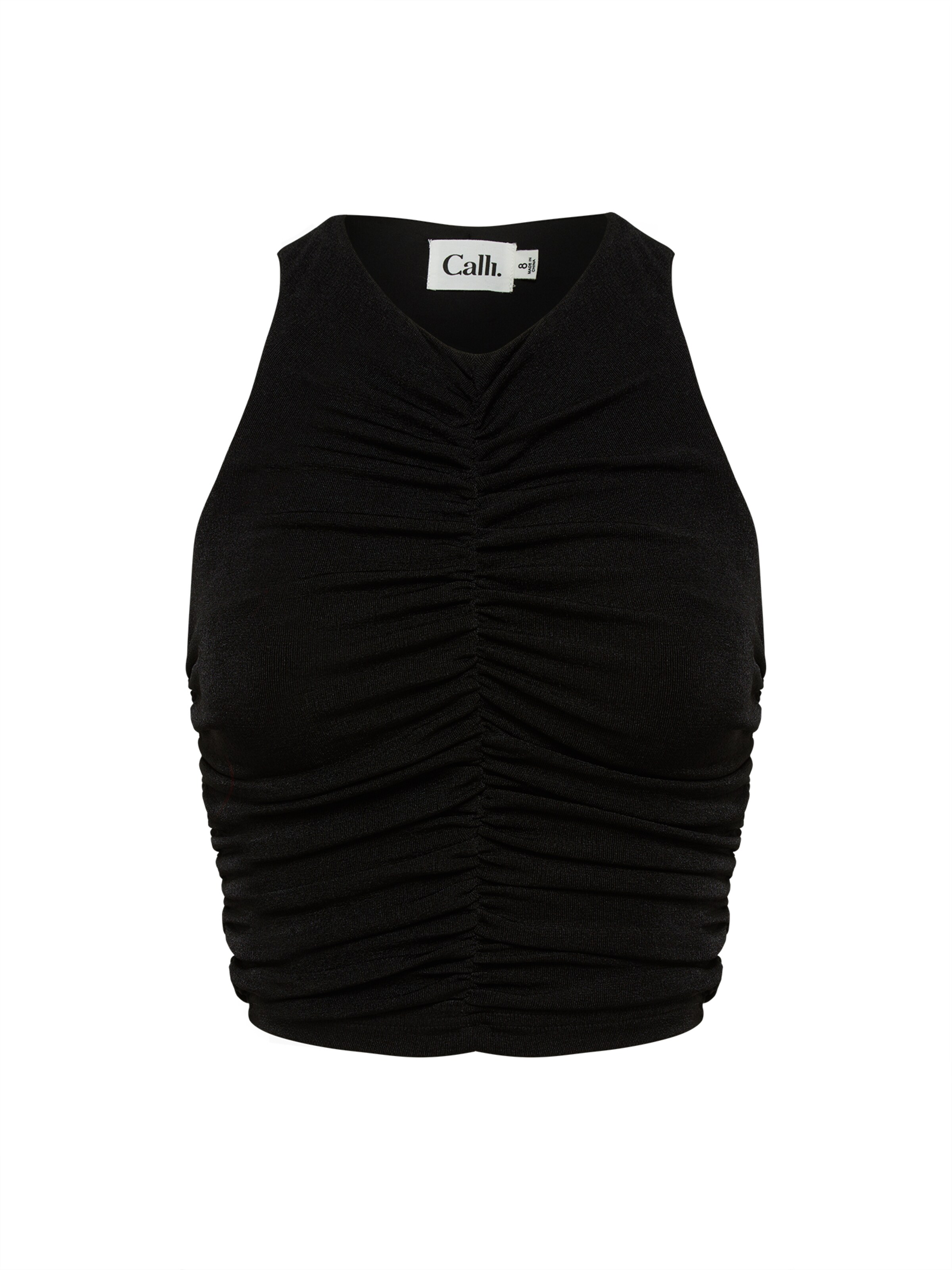Calli Top in Black: front