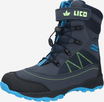 LICO Snow Boots 'Sundsvall' in Blue: front