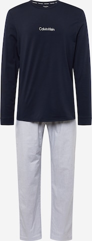 Calvin Klein Underwear Long Pajamas in Blue: front