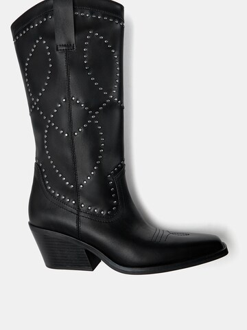 Pull&Bear Cowboy saappaat värissä musta