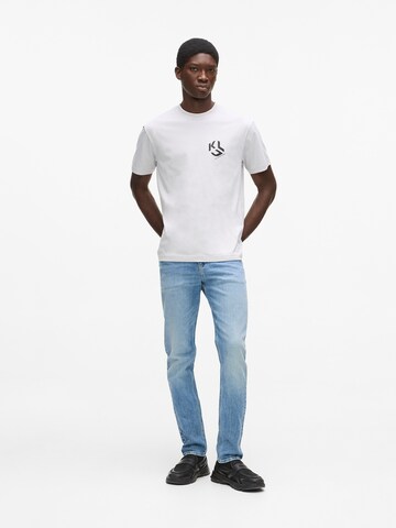 Coupe slim Jean KARL LAGERFELD JEANS en bleu : devant