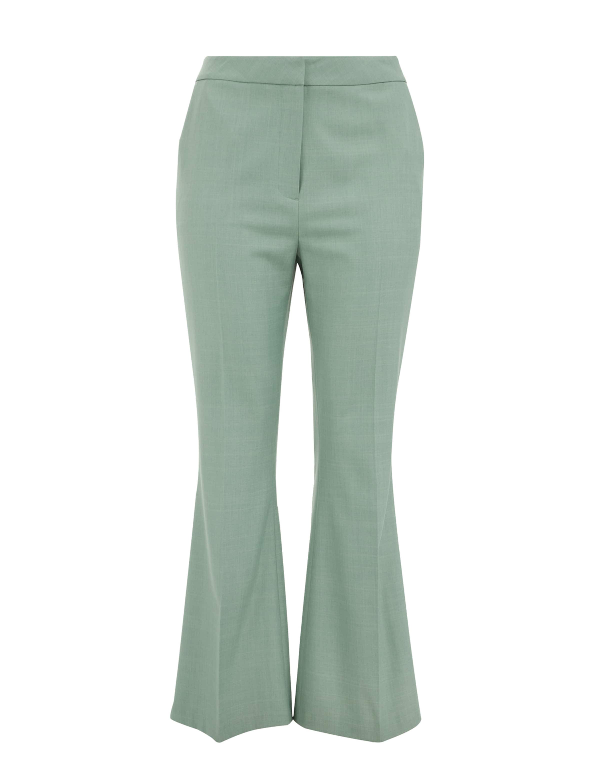 WE Fashion Flared Bukser i grøn: forside