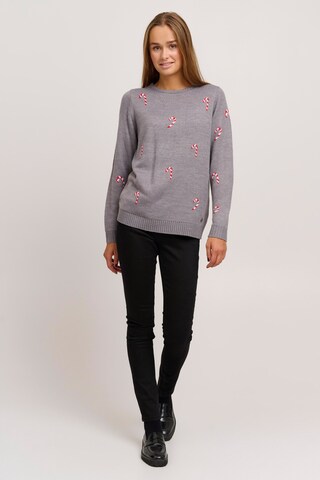 Oxmo Pullover 'Christel' in Grau