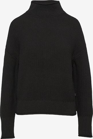 Pull-over QS en noir : devant