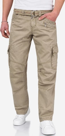 Regular Pantalon cargo 'BenitoTZ' TIMEZONE en beige : devant