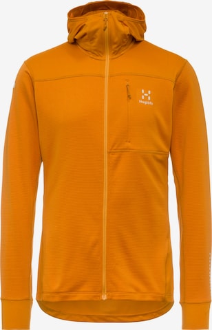 Haglöfs Athletic Fleece Jacket in Orange: front