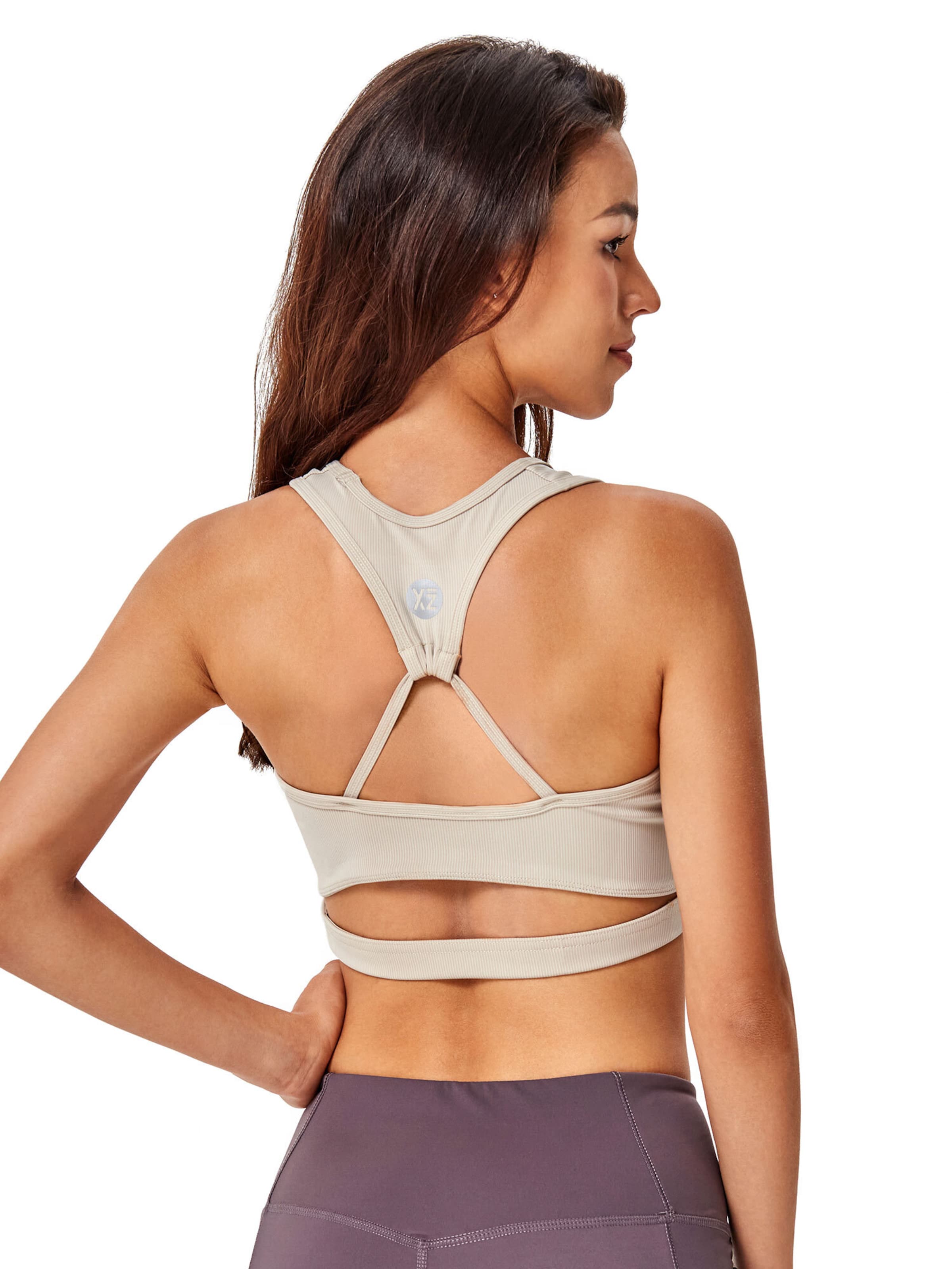 YEAZ Спортивный топ 'Attitude' в Бежевый