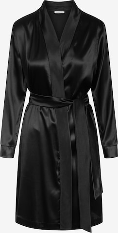 FÉRAUD PARIS Short Bathrobe ' Silk ' in Black: front