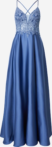 Rochie de seară de la Laona pe albastru: față