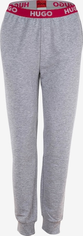 HUGO Red Tapered Pants in Grey: front