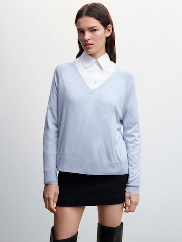 MANGO Sweater 'LUCCAV' in Blue: front