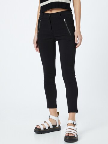 Soyaconcept Slim fit Trousers in Black: front