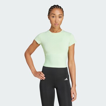 ADIDAS PERFORMANCE Functioneel shirt 'Hyperglam' in Groen: voorkant