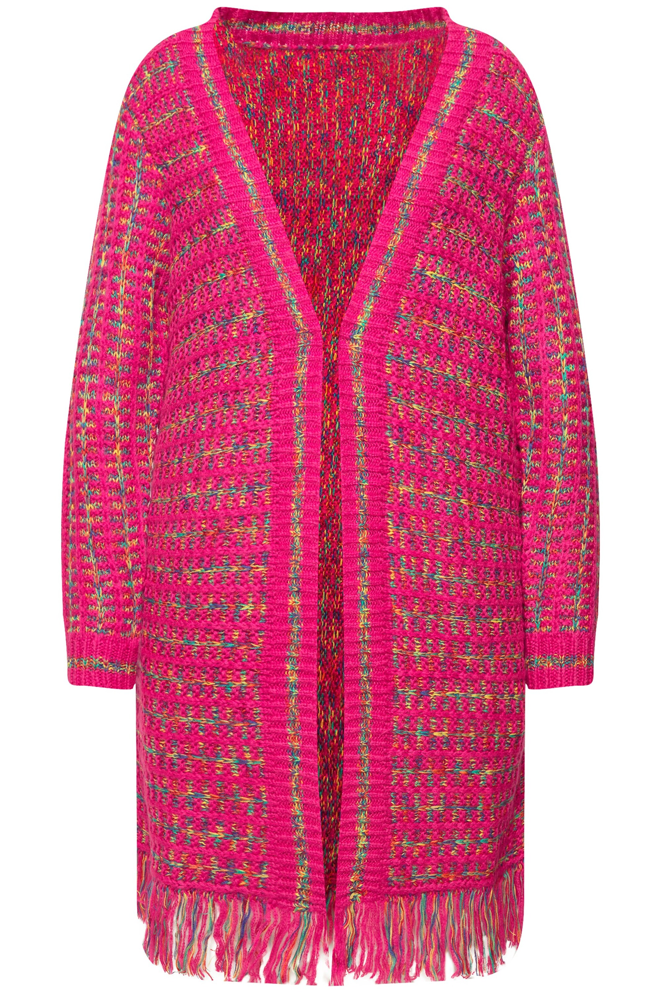 MIAMODA Strickjacke in Pink: Vorderseite
