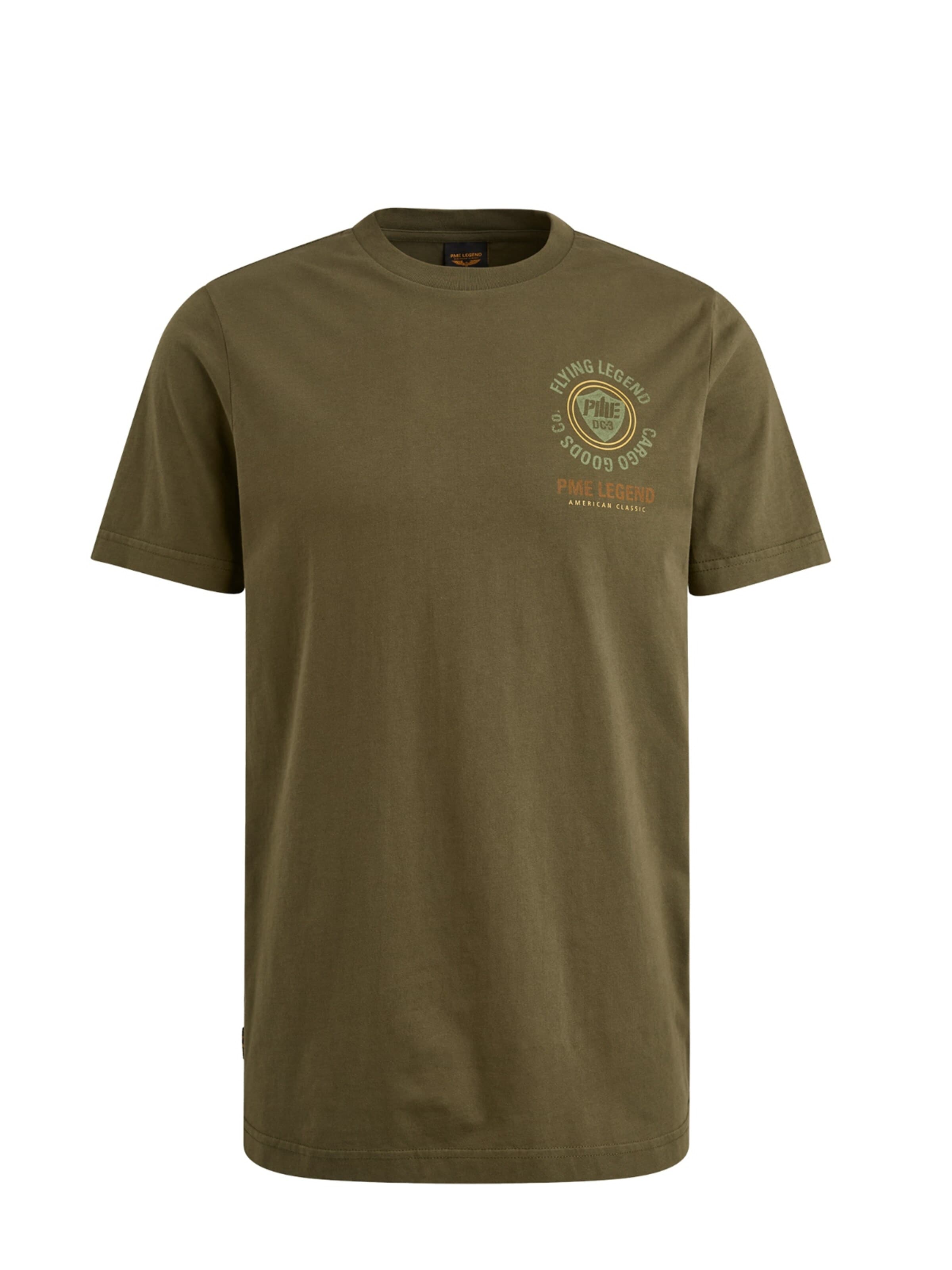 Pme-Legend Shirt 'PME Legend - Heren t-shirt' in Groen: voorkant