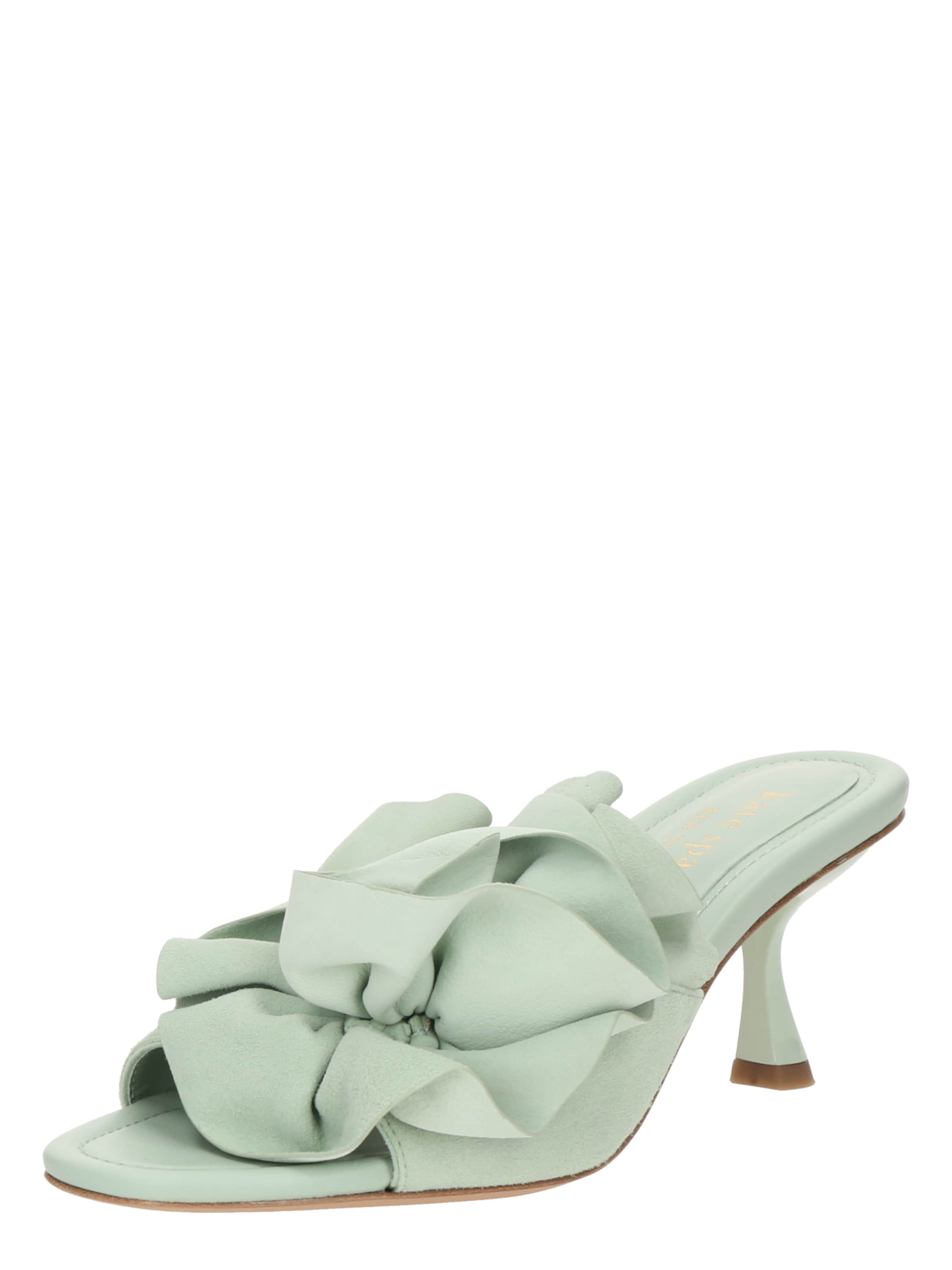 Kate Spade - Zapatos abiertos 'Flourish Heeled Sandal' en verde: frente