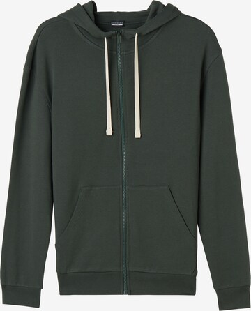 INTIMISSIMI Zip-Up Hoodie in Green: front