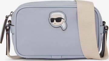 Karl Lagerfeld - Mala de ombro em azul: frente