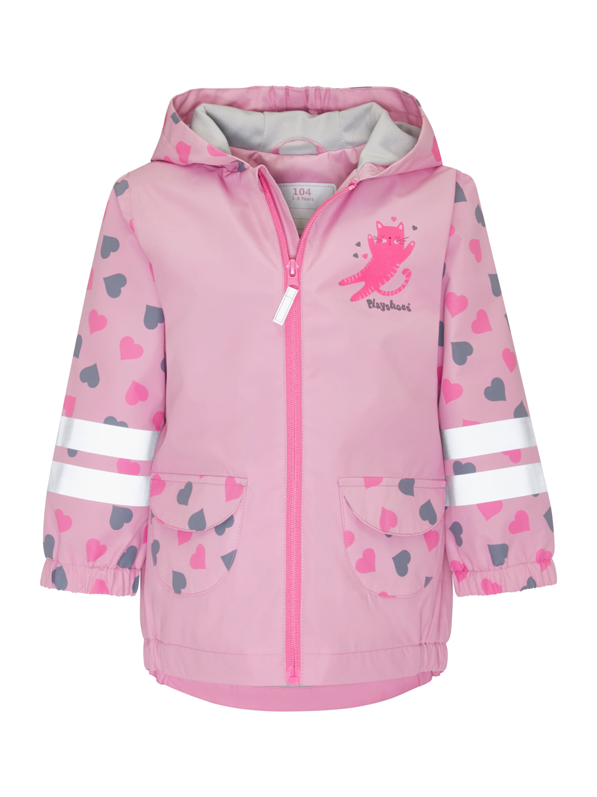 Giacca funzionale 'KATZE' di PLAYSHOES in rosa: frontale