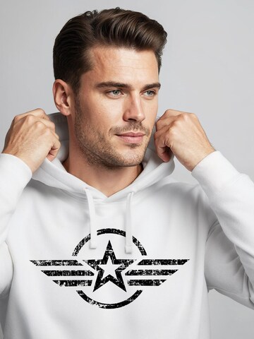 Neverless Sweatshirt 'Airforce Wings' in White