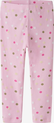 NAME IT Leggings 'NMFDOTTIA' i rosa: framsida