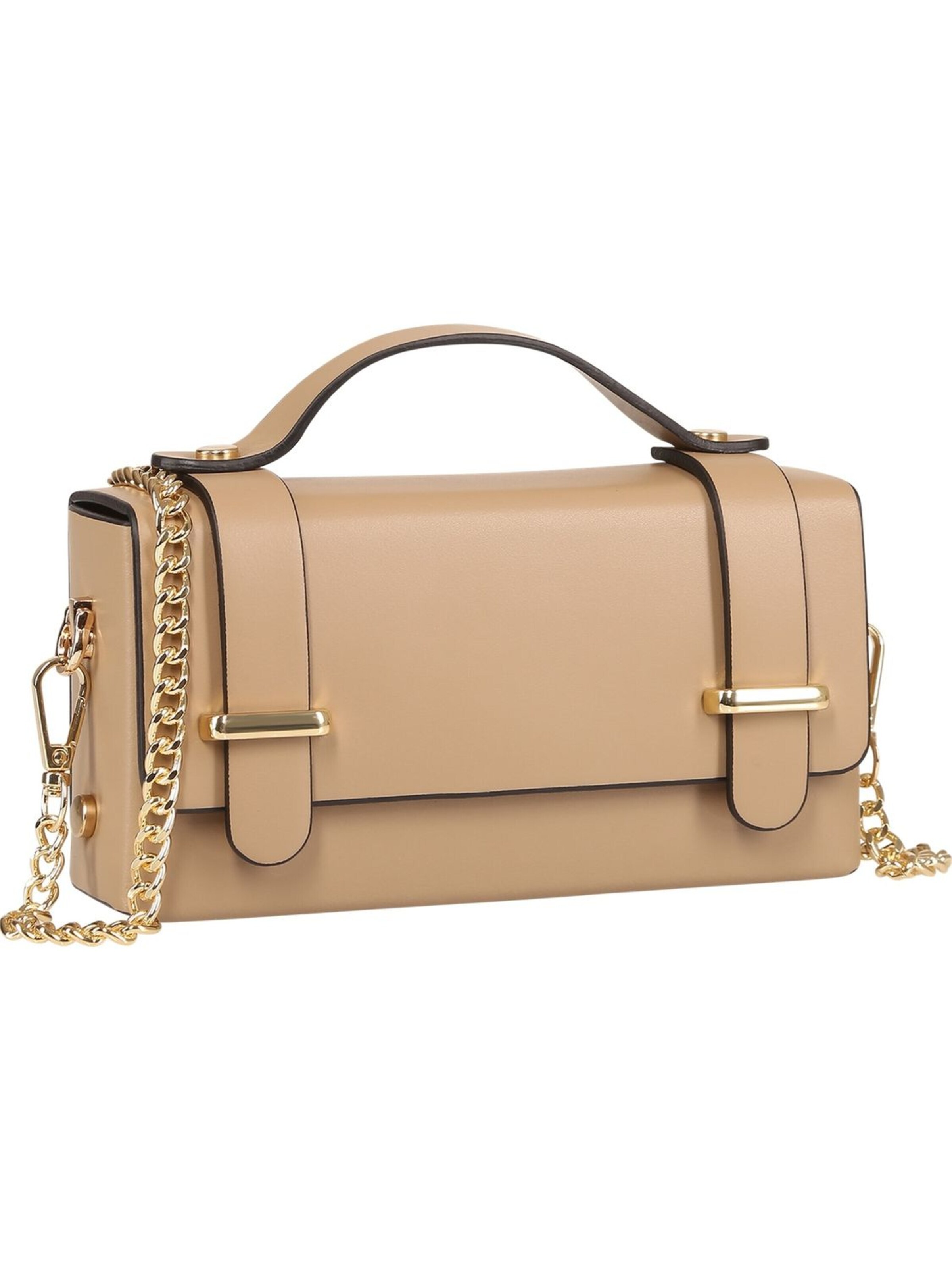 Borsa a mano di Toscanto in beige: frontale