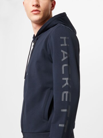 Hackett London - Sudadera con cremallera en azul