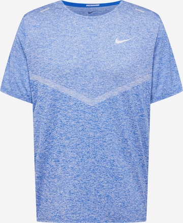 NIKE Функциональная футболка 'Rise 365' в Синий: спереди
