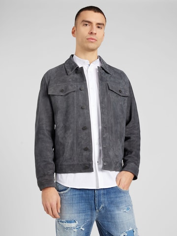 Veste mi-saison Dondup en gris : devant