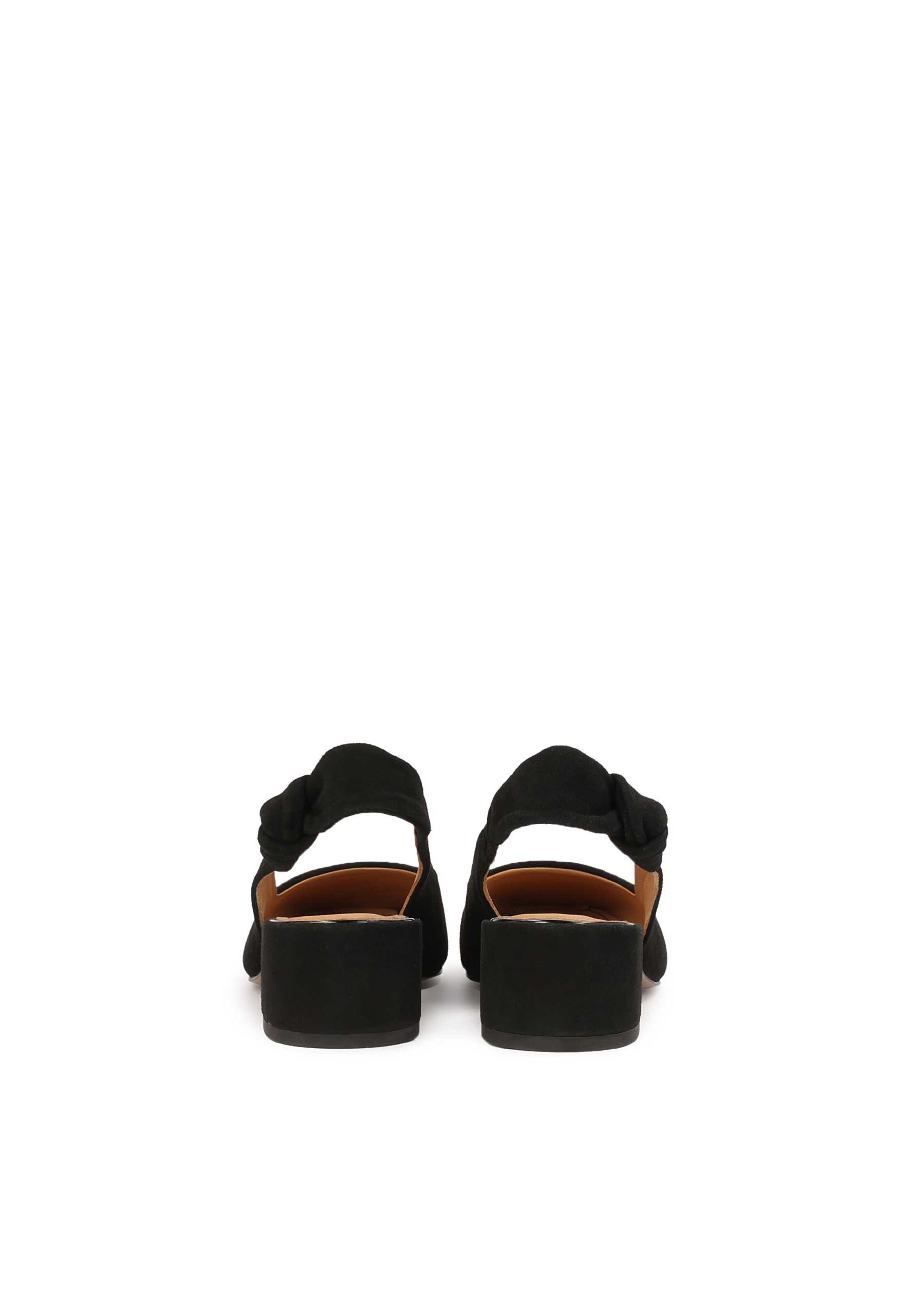 KazarCipele s potpeticom i otvorenom petom - crna boja