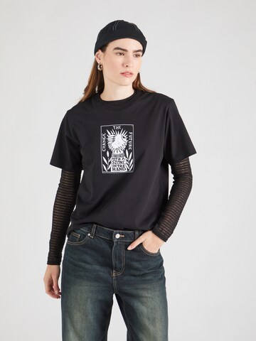 Iriedaily T-Shirt 'Change' in Schwarz: Vorderseite