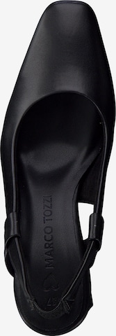 MARCO TOZZI Дамски обувки на ток с отворена пета в черно