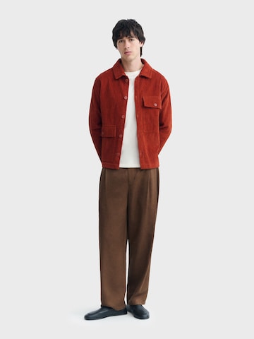 Thinking MU Regular Fit Hemd in Braun: Vorderseite