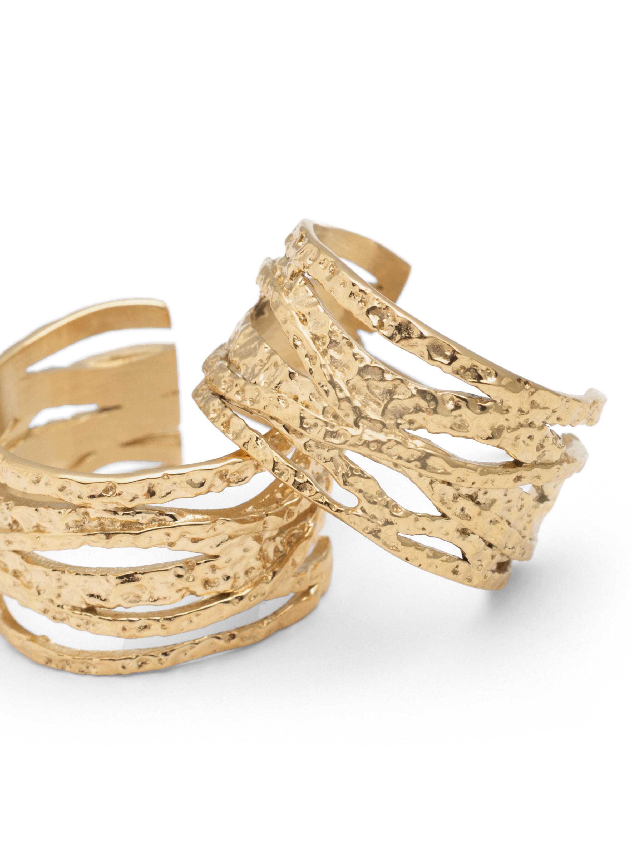 A&C Oslo – Nordic Design Jewellery Earrings 'Steel - Satin' in Gold