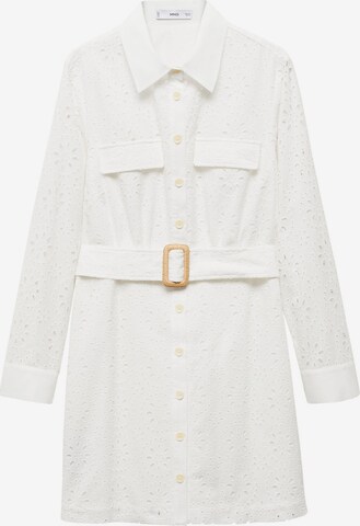 Robe-chemise 'Shirly' MANGO en blanc : devant