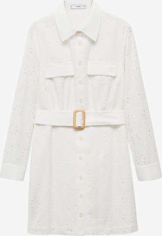 MANGO Shirt dress 'Shirly' in White: front
