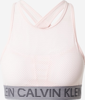 Soutien-gorge Calvin Klein Sport en rose : devant