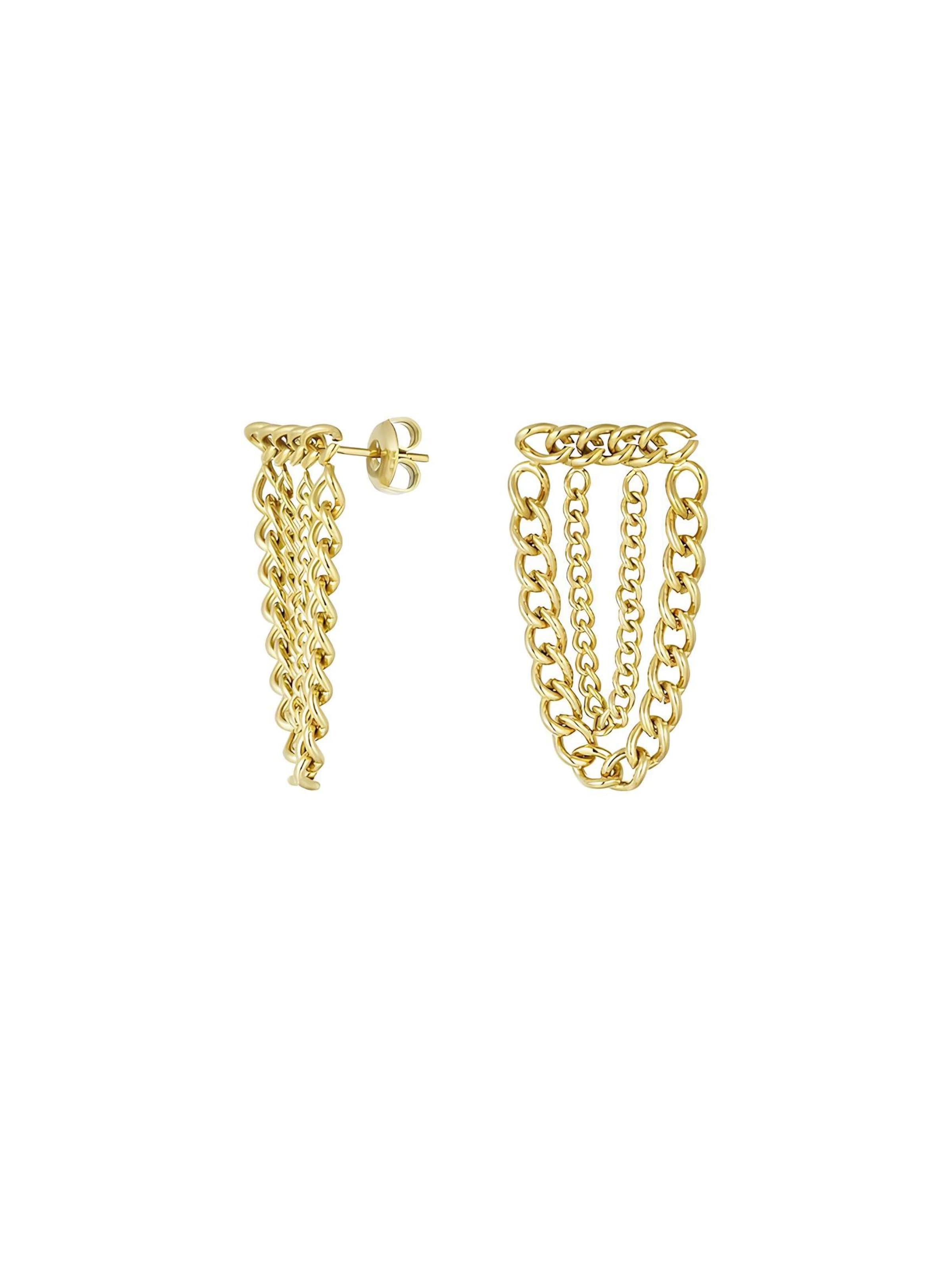 La Moda Me Earrings 'Romy' in Gold: front