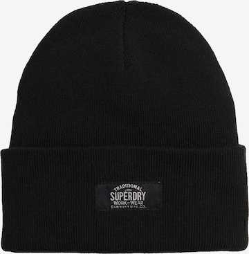 Superdry Beanie in Black: front