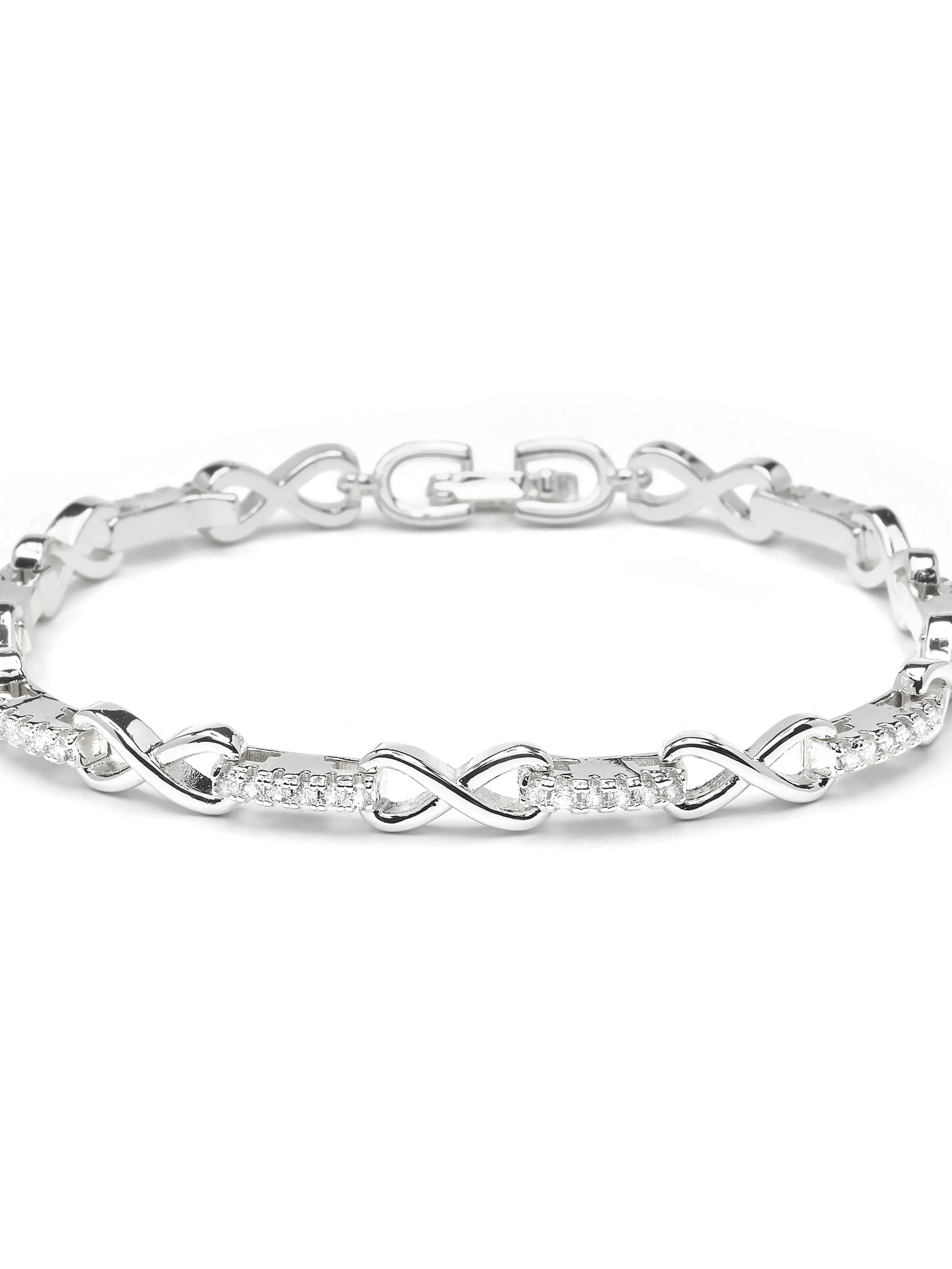 Luxenter - Pulsera 'Raak' en plata: frente