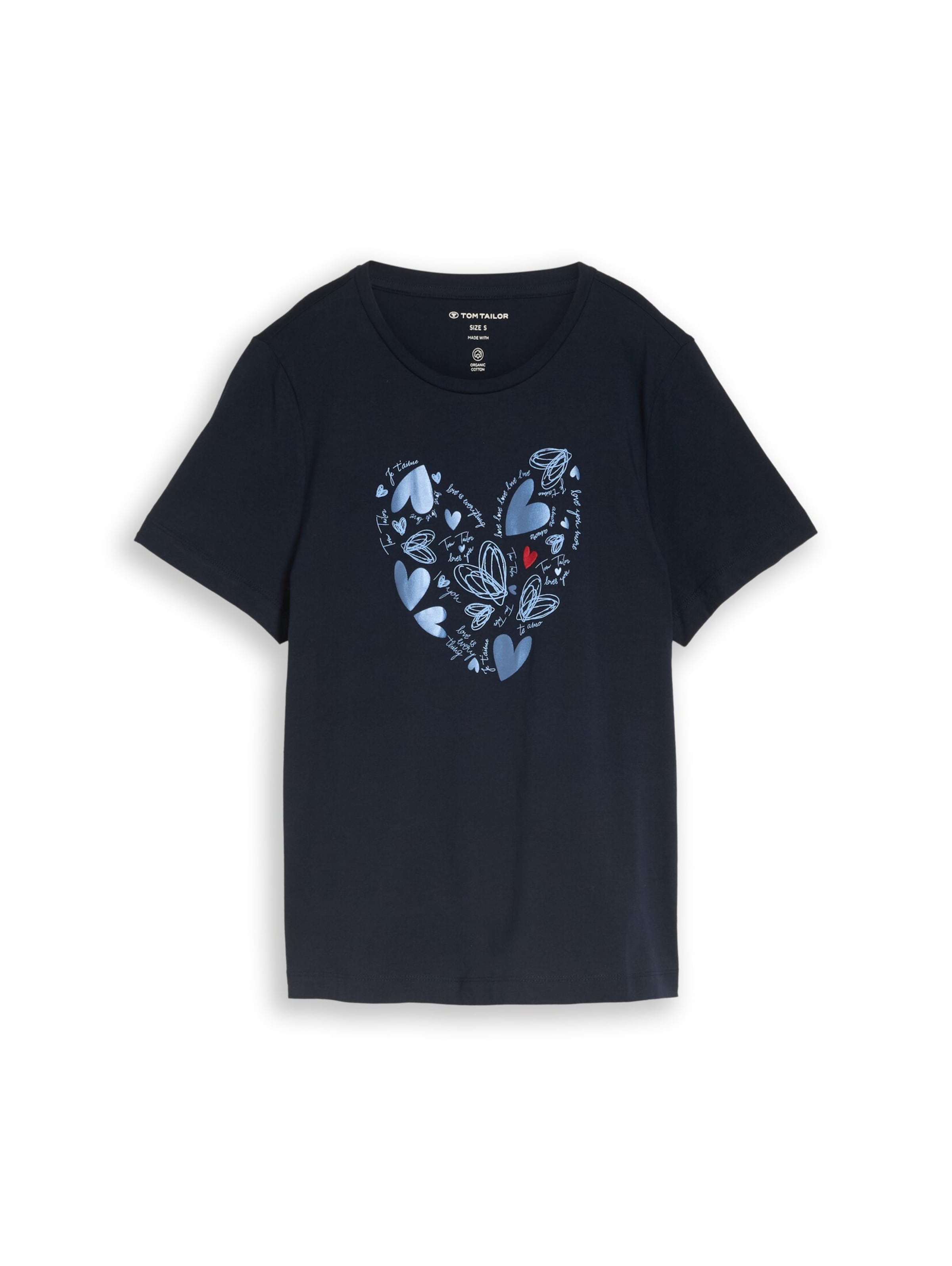 TOM TAILOR Shirt in XXL in de kleur Navy, Productweergave