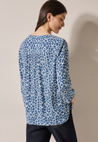 CECIL Print-Bluse mit Glitzer in Weiß