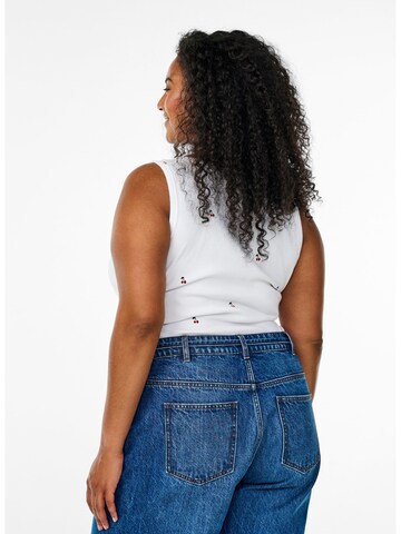 Zizzi Top 'Camila' in Wit