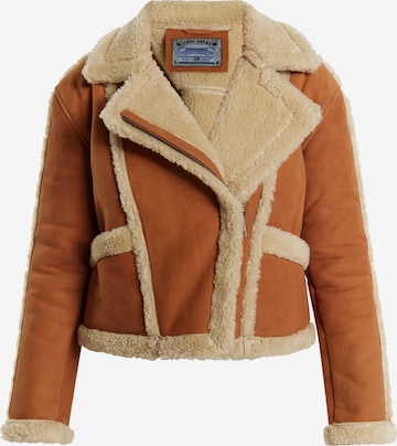 DreiMaster Vintage Winter Jacket 'Imane' in Brown: front