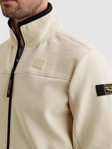 Felpa 'PME LEGEND - Sweat jacket with stand-up collar and zipper closure' di PME Legend in beige